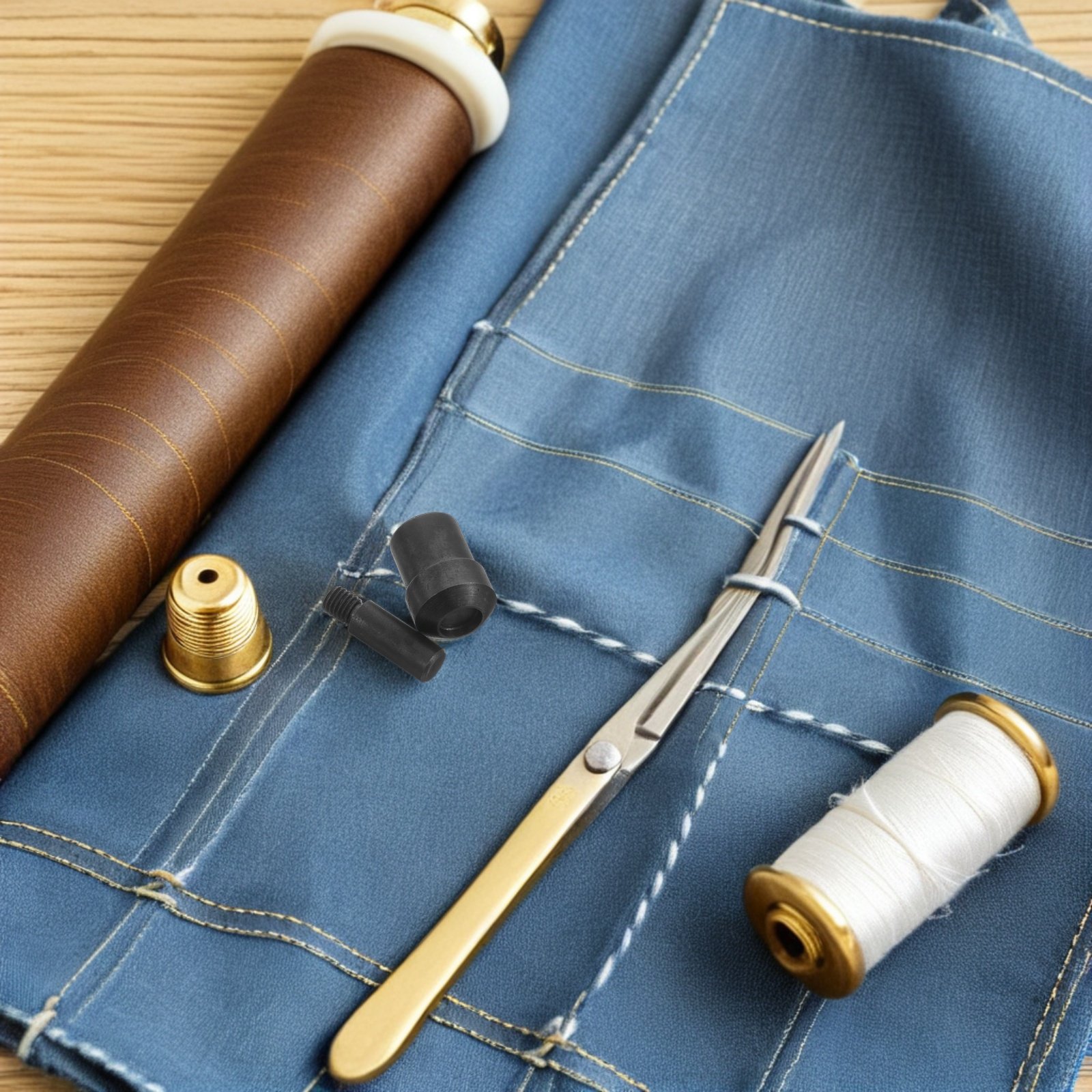 Rivet Setter Tool - ชุดเครื่องมือตอกหมุดย้ำ 2 ชิ้น พร้อมแม่พิมพ์สำหรับเครื่องกดมือ ใช้สำหรับตอกหมุดย้ำงานหนัก ขนาด