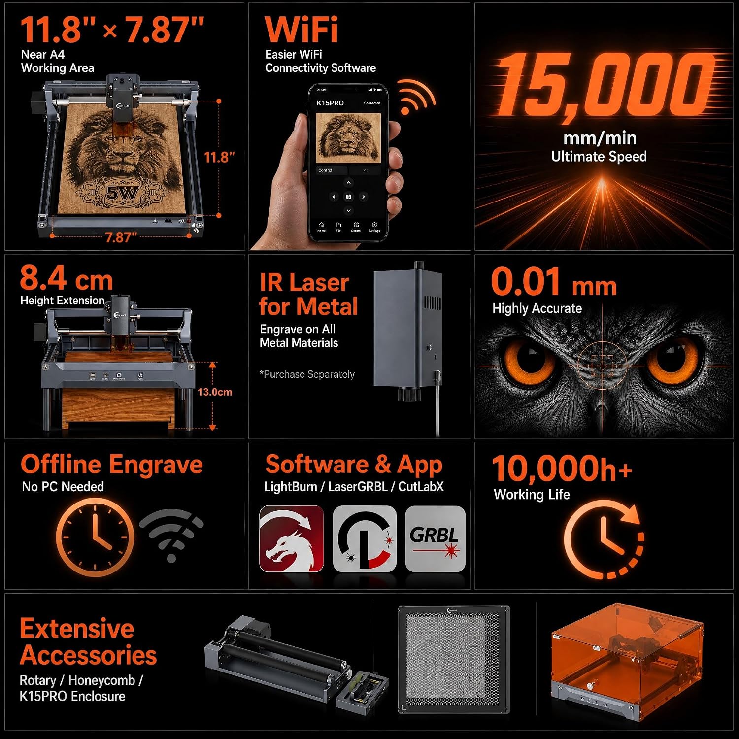 เครื่องแกะสลักด้วยเลเซอร์ K15  - Leatherwork Machine บทวิจารณ์และราคา