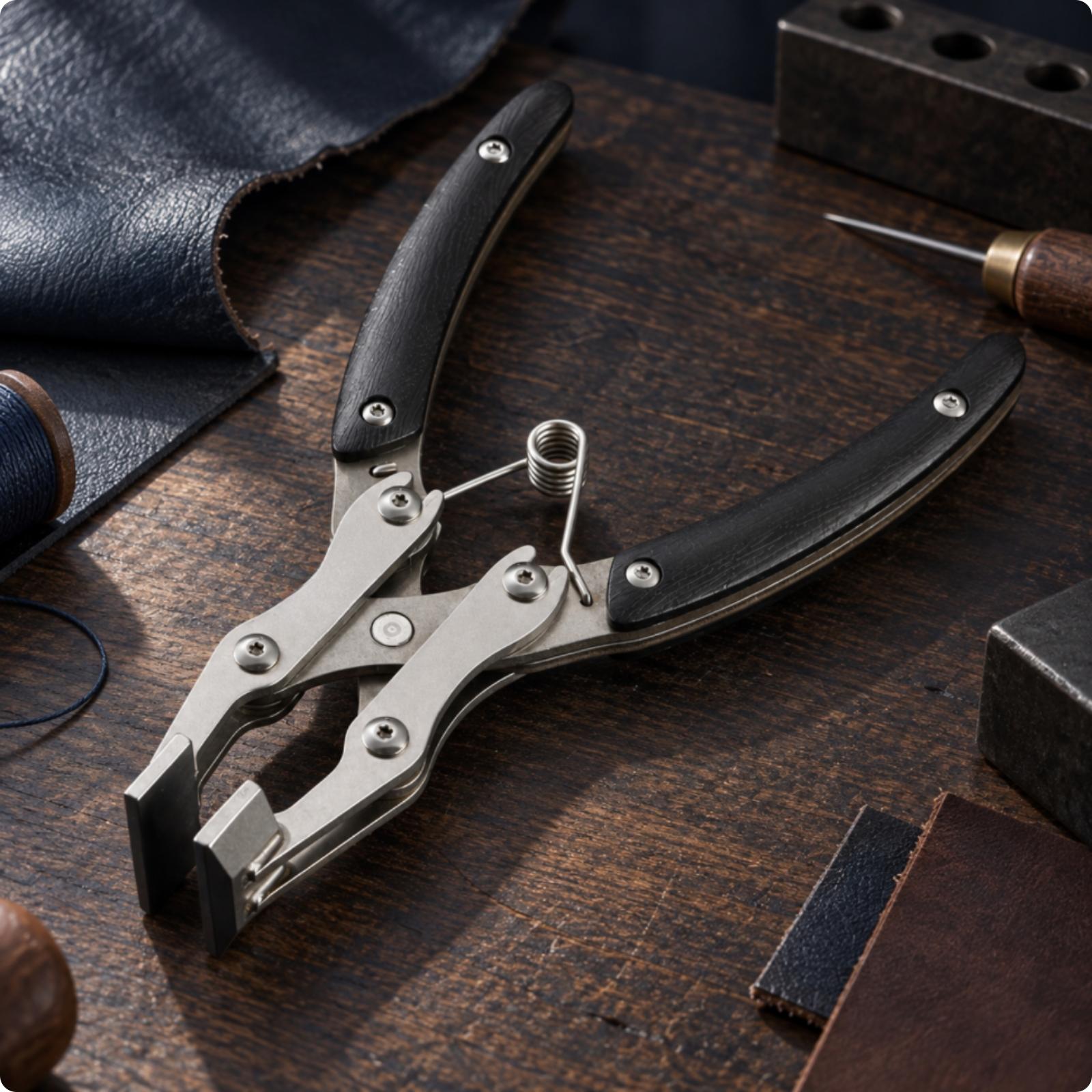 คีมสำหรับงานหนัง ทำจากสแตนเลส  - Leatherwork Hand Press บทวิจารณ์และราคา