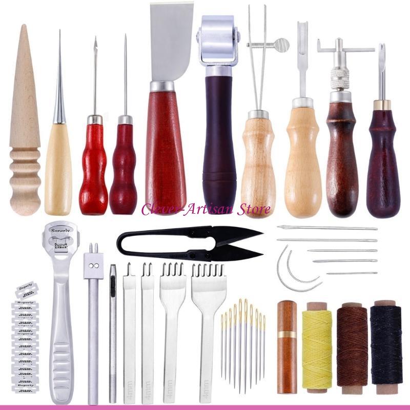 E06B หนังหัตถกรรมชุดเครื่องมือ - Groover Stitching Tool บทวิจารณ์และราคา
