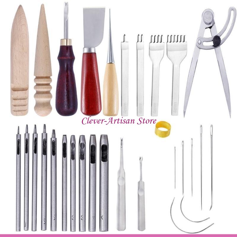 E06B หนังหัตถกรรมชุดเครื่องมือ - Groover Stitching Tool บทวิจารณ์และราคา
