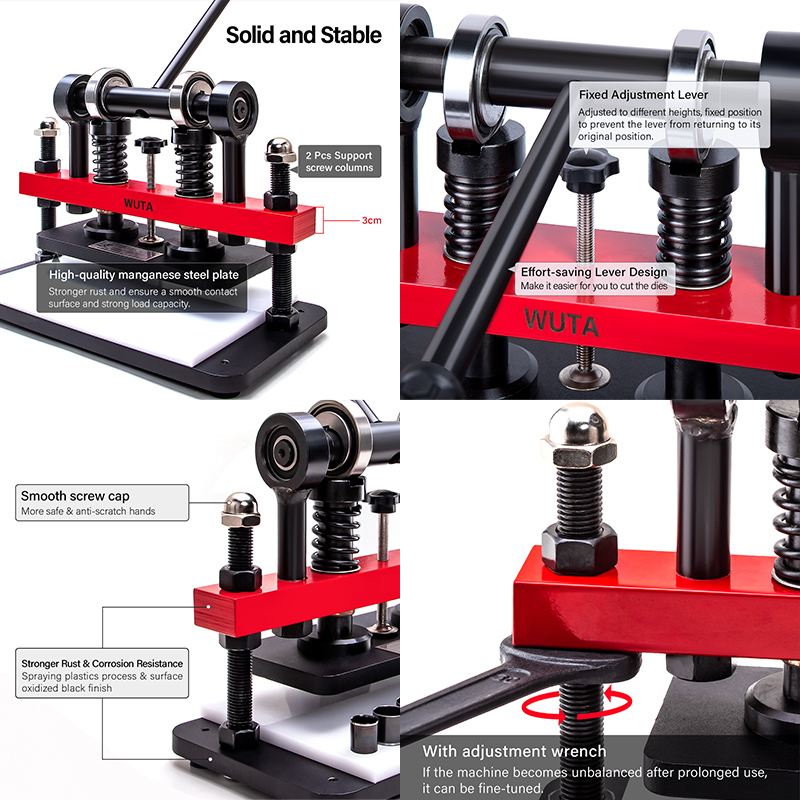 WUTA คู่มือหนัง Die เครื่องตัด - Leatherwork Machine บทวิจารณ์และราคา