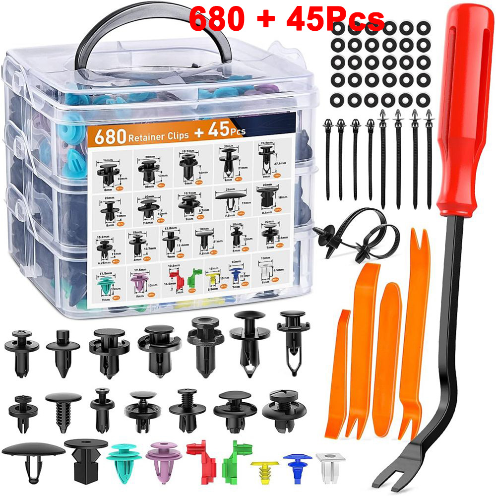 Auto Fastener คลิป 680 ชิ้นรถ  - Rivet Setter Tool บทวิจารณ์และราคา